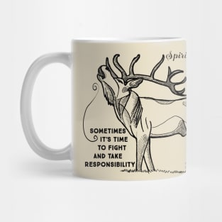 Spirit animal - Deer - black Mug